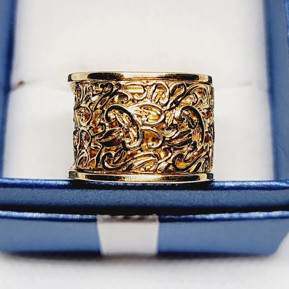 Natural Smoke Gray Rutile Quartz/ Dia accent fancy cocktail ring 7.5 cts sz 7.5 - Picture 5 of 5